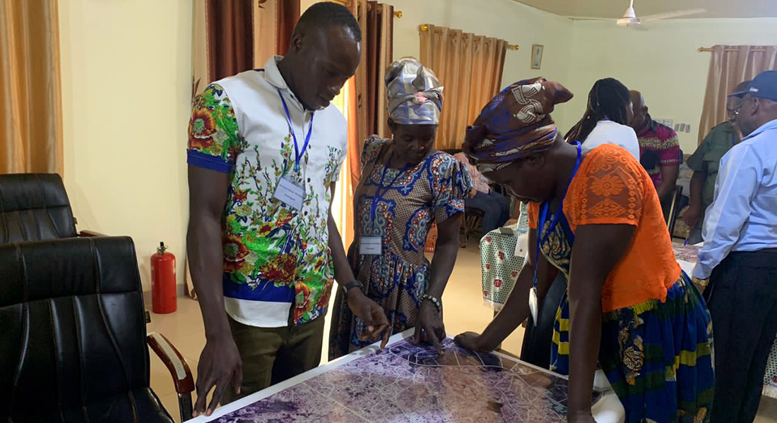 Navrongo workshop map discussion